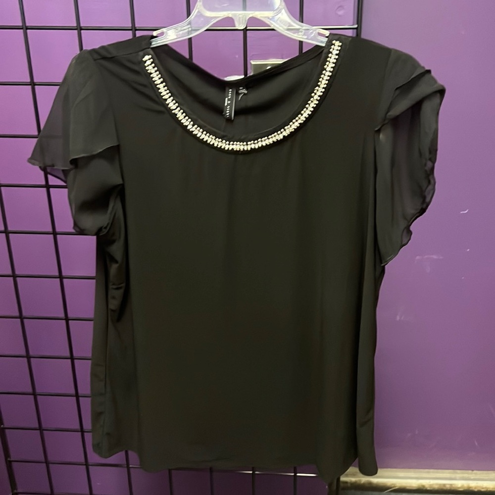 💜Zero 2 Eight Woman Black Short Sleeve 1X